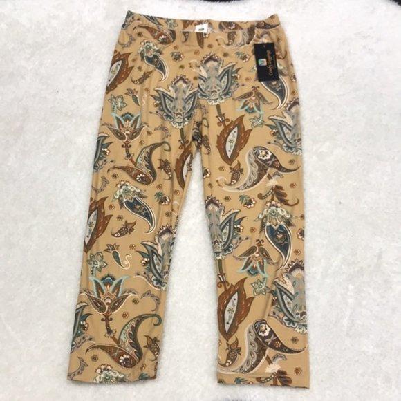 COMFY LEGGINGS Ultra Soft Printed Brushed Capri-Full Length - Picture 6 of 9